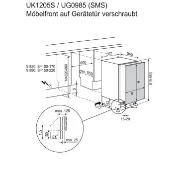 Electrolux UK1205SL Réfrigérateur, encastrable sous le plan de travail