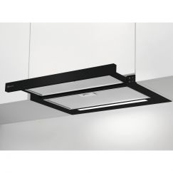 Electrolux DAK6036SW Hotte à visière plate en verre, Noir