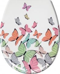  Lunette de WC Butterflies multicolor 37 x 45 cm  