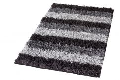  Tapis de bain Lounge gris 60 x 100 cm 