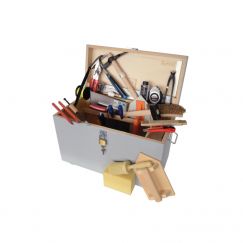 Caisse à outils pour maçons "Steinemann" Gr.mm: 650/330/420, remplie, avec 35 outils