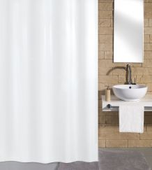  Rideau de douche Kito blanc 240 x 180 cm  