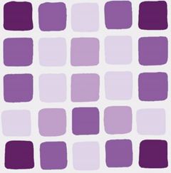  Rideau de douche Sonny violet 180 x 200 cm  