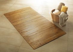  Tapis en bois Bambus nature 50 x 80 cm  