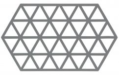Tischset Triangles dunkelgrau