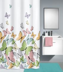  Rideau de douche Butterflies multicolor 180 x 200 cm  