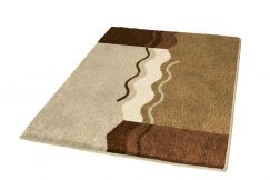  Tapis de bain Vanessa brun 55 x 65 cm  