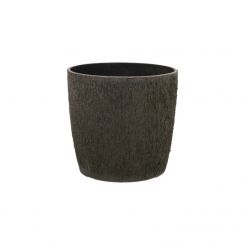 Pot pour plantes "Modena" charcoal dimension extérieure Ø cm: 20, hauteur: 19