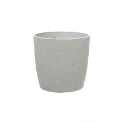 Pot pour plantes "Modena" stone white dimension extérieure Ø cm: 25, hauteur: 24