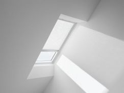 Store plissé white line blanc classique 78 cm x 140 cm VELUX INTEGRA® Solar automatique