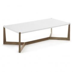 Table basse Duplex blanc, gris
