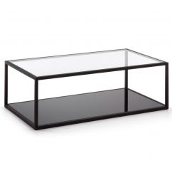 Table basse Greenhill noir, transparent