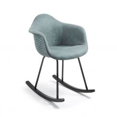 Fauteuil Kenna vert, noir