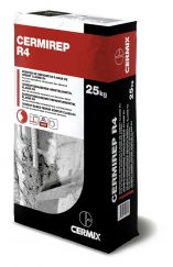 Cermirep R4, 25kg, mortier de réparation fibré R4