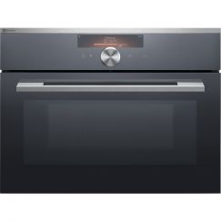 Electrolux EB4SL90KCN Kompakt-Kombi-Mikrowellengerät, Chrom mit Antifingerprint Beschichtung