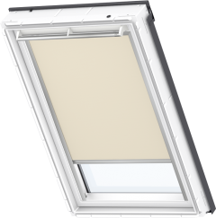 Store d'obscurcissement beige foncé 134 cm x 140 cm VELUX INTEGRA® electrique automatique    