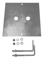 Set di ancoraggio per SQUARE POLE, ROX ACRYL POLE e ARCOLOS UP BEAM, acciaio inox 304, nuovo