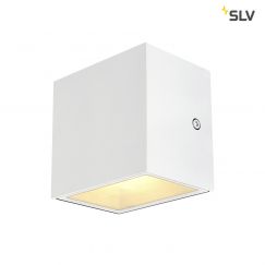 Applique et plafonnier d’extérieur en saillie SITRA CUBE WL, LED, blanc, IP44, 3000K, 10W