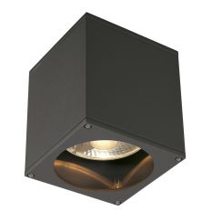 BIG THEO OUT plafonnier, carré , anthracite, ES111, max. 75W