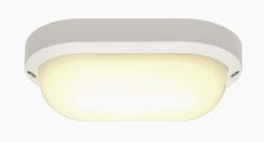 TERANG 2, applique et plafonnier, ovale, blanc, 11W LED, 3000K