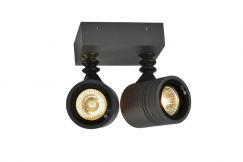 NEW MYRA WALL SPOT lampada da parete, antracite, 2xGU10, max. 2x50W, IP55